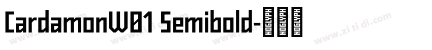 CardamonW01 Semibold字体转换 CardamonW01 Semibold字体转换